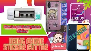 how to put back case sticker using hydrogel mobile cover machine cutting plotter for phone