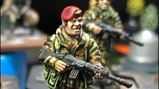 Tutorial 28mm DPM camo British cold war