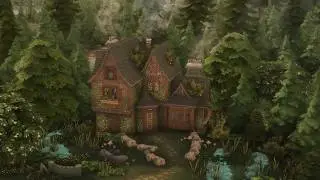 Cozy Cottage in a Forest ~ Moonwood Mill~ (The Sims 4 SpeedBuild: No CC)