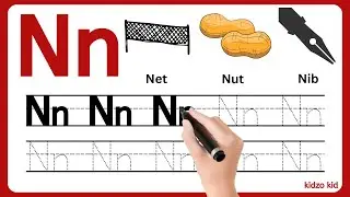 Trace Letter Nn | Tracing Letters For Kids | Tracing Letters | Alphabet Tracing Letters | Worksheets