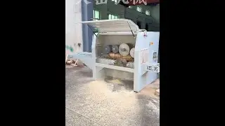 #Wood Processing Factory #Wood Worker #Pallet Material #Round Wood Multi-Saw #Wood