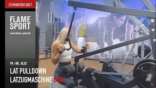 Lat Pulldown / Latzugmaschine (8LXX) DUAL Demo Video | FLAME SPORT