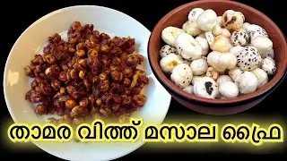 താമര വിത്ത് മസാല ഫ്രൈ // Lotus Seed Masala Fry // Phool Makhana //