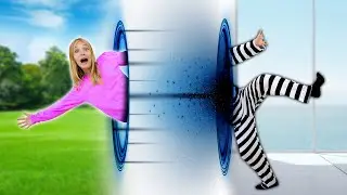 Amelia and Akim build a magic portal story