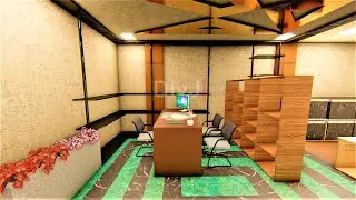 OFFICE INTERIOR FOR A CATERING STARTUP 3-D Walk-through(Architecture)