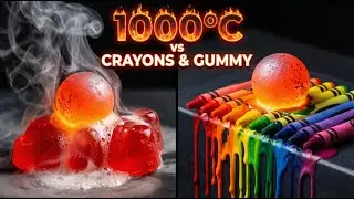 What Happens?😱 1000&deg;C Glowing Ball vs Color Pencils 🪄#satisfying #asmr #relaxing