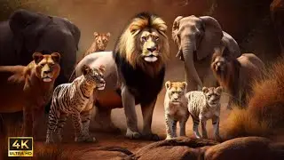 Wild Life Animals 4k \ Scenic film \ Relaxing Music \ African zoo \ Jungle book \ Animals life