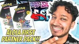 Pokemon First Starter Partner Pack - ALOLA!! Pokemon Cards 25th Anniversary Opening! JUMBO CARDS!