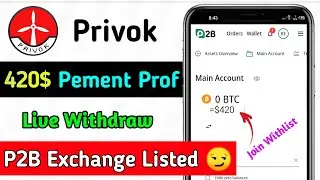 Privok Token Withdraw update😱 Deposit Open Now || P2P Exchanger Listening  How To Withdraw PVK Token