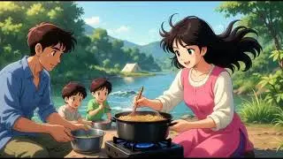 Cozy day cold day Ghibli family for picnic || Ghibli 