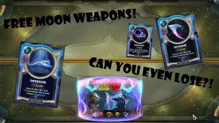 INFINITE FREE MOON WEAPONS! IS THIS EVEN LOOSABLE?! | Legends of Runeterra Lab of Legends | Part 2