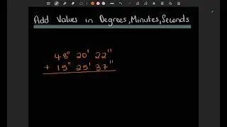 How to add Values in Degrees Minutes and Seconds |DMS Form