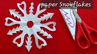 Snowflake Paper Craft | Paper Snowflake ❄️ ❄️ #snowflake  #papercraft