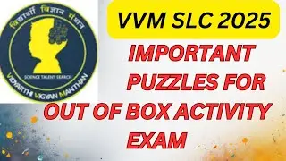 PUZZLES FOR OUT OF BOX ACTIVITY FOR VVM SLC .#vvm2025 #howto #puzzles #OUTOFBOXACTIVITY #solution 