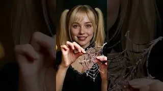 Misa Amane Cosplay ASMR: Eating Dream Spun Sugar Web (Ethereal & Crisp)