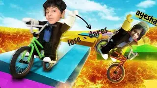 Roblox Obby But You're on a Bike 🚴 Ayesha And BlockBuddies