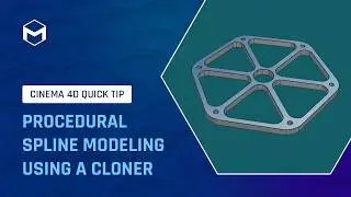 #C4DQuickTip 226: Procedural Spline Modeling Using a Cloner in Cinema 4D