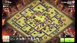 Clash Of Clans  - TH10 5 Lightning Spells, Earthquake zap, New 3 Stars Strategy!