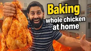 I baked the juiciest WHOLE chicken ever right in my oven!