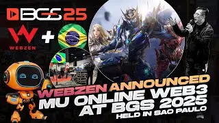 😱 Webzen anunciou Mu Online WEB3 durante a BGS 2025 e eu fui l&aacute; conferir! O jogo est&aacute; INSANO!!!