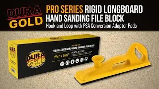 Dura-Gold | Rigid Longboard Hand Sanding File Block