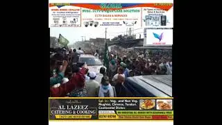 AIMIM Chief Asaduddin Owaisi Supporters Gathered In UP's Moradabad During His RoadShow