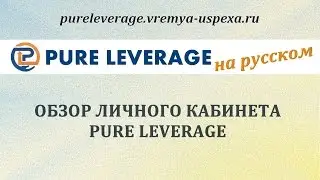 PureLeverage. Полный обзор Личного кабинета Pureleverage