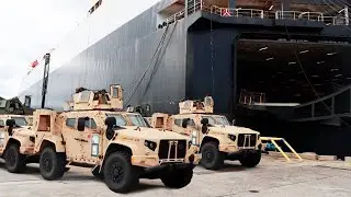 US Sending Thousands of Military Vehicles & Weapons to the Conflict Zones via Sea