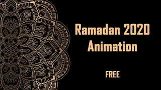Ramadan 2020 animation Green screen FREE USE رمضان