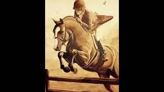 Some of my hand-painted Equestrian art! #shorts #art #animals