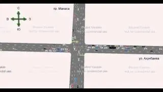 Traffic light optimization: Ahunbaev-Mira - after optimization