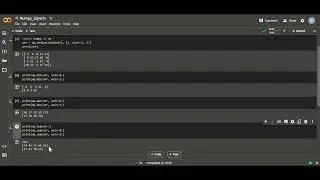 Numpy array implementation 3