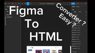 Converter Figma design to Html code with assets | Automatically