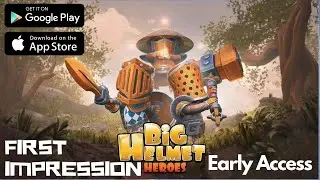 Big Helmet Heroes (Early Access) Gameplay - First Impression | Best FREE Mobile Games (iOS, Android)