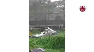 MA YOUSUF ALI s HELICOPTER CRASH LANDED