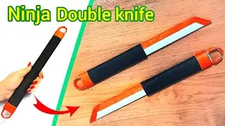 Origami Ninja Double Knife || How to make paper ninja double knife shadow fight