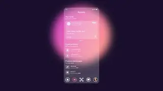 The futuristic interface for the banking application