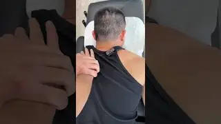 The loudest crack in the shoulder blade region I&rsquo;ve ever heard