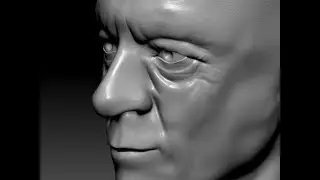 Face Detail (wrinkles, pores, etc) Sculpting in Zbrush