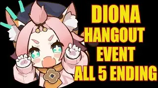 Diona Hangout Event All Endings and  Achievements! | Genshin Impact 1.5