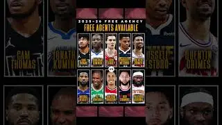 NOTABLE REMAINING NBA FREE AGENTS THIS OFFSEASON 👀🔥