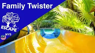 Family Twister Escape Penang Waterpark Waterslide | POV Onride