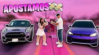 MINI COOPER JCW VS GOLF GTI MI PRIMER CARRERA APOSTANDO || ANDREA NAVARRO