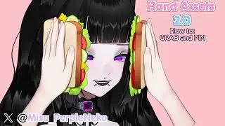 Misu Murasaki Vtuber Hand assets 2.0