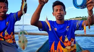 Simple! ini Tehnik baru Mancing Cumi gunakan Pemberat