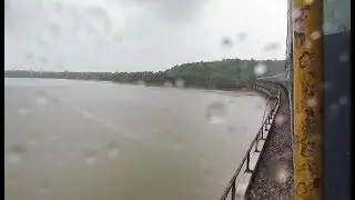 AMAZING KONKAN RAILWAY : Train blasts longest bridge & three tunnels at MPS!!