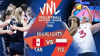 CAN vs. POL - Highlights Week 3 | Women's VNL 2021