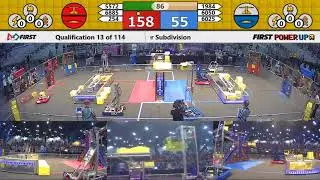 Qual 13 - 2018 FIRST Championship - Houston - Hopper Subdivision