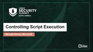 Controlling Script Execution - Micka&euml;l Sala&uuml;n, Microsoft