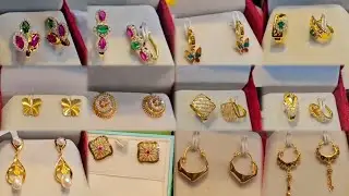🔥3 gram gold earrings designs with price/gold earrings tops designs for daily use/gold stud earrings